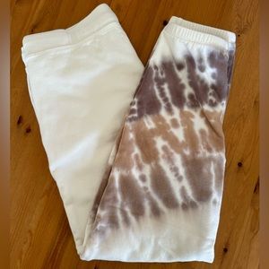 Electric & Rose sweatpants neutral tie dye SMALL